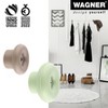 WAGNER – design yourself Multifunctional Wall Hook Set, Black Rubber & Steel, 4pc — Supports up to 35 lbs - 3 of 4