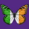 Women's Design By Humans Butterfly Flag Of Ireland By GiftsIdeas Racerback Tank Top - 2 of 2