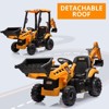 Ride on Excavator Bulldozer, 12V Kids Electric Vehicle with Remote Control, Front Loader, Digger, Horn, Adjustable Seat, Excavator Ride on Car Toy - 3 of 4