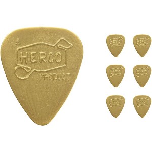Dunlop Herco Vintage 66' Light Picks Gold (6-Pack) - 1 of 1