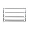 J&V TEXTILES 4-Tier Shoe Storage and Organizer Rack Gray - 3 of 4