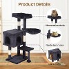 BestMassage Cat Tree 36 inch Tall Cat Tower for Indoor Cats with Cat Scratching Post Multiple Platforms Cozy Condo and Hanging Toy - 3 of 4