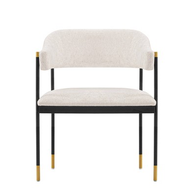 Lia Modern Boucle Upholstered Dining Armchair - Manhattan Comfort