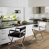 TOV Furniture Director Performance Vegan Leather Stool with Silver Base Black - 2 of 4