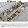 SinCiDo Farmhouse Queen Platform Bed w/Headboard & Storage Bench, Rustic Wood Bed Frame w/64" Storage Chest and 4 Drawers - 2 of 4