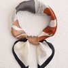 Anna-Kaci Women's Large Floral Print Square Ring Scarf with Soft Silky Fabric Lightweight Versatile Fashion Accessory - 2 of 4