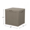 FURNIinspire Deck Boxes, Portable Storage Box with Waterproof Function for Patio Furniture, Garden Tools, All Weather Use, Brown, 22.09"*17.09"*20.87" - 4 of 4