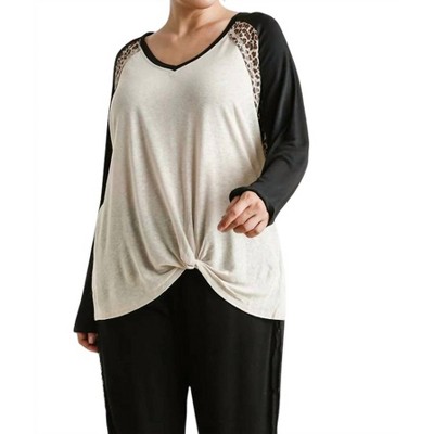 Women's Leopard Knot Top - umgee