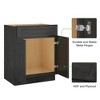 LOVMOR 24"W*21"D*34.5"H in Plywood Soft-Close Bath Vanity Cabinet without Top for Kitchen, Bathroom, Living Room - 2 of 3