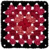 Red Heart All in One Granny Square Yarn 24 Pack-Rubi Red - 3 of 4