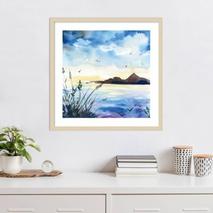 Amanti Art Lake at Dusk by Kristy Rice Framed Wall Art Print - 1 of 4