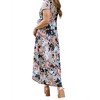 Women's Give Me Roses Full Size Floral Maxi Wrap Dress - HEIMISH USA - image 2 of 4