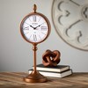 Sullivans 19" Copper Pedestal Desk Clock, Metal - 3 of 3
