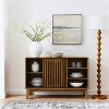 LunaLulinlk 47.3" Sideboard Buffet Cabinet with Storage, Storage Cabinet for Kitchen Dining Living Room Entryway Hallway, Walnut - 2 of 4