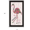 HomeRoots Be A Flamingo Black Framed Print Wall Art - 3 of 3