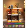 VASAGLE Bar Cabinets for Home, LED Coffee Bar with Power Outlets, Home Mini Bar for Liquor, Freestanding Wine Rack with Glass Holder - 2 of 4