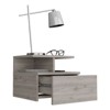 SEVOBAL Nightstands Space-Saving Nightstand with Open Shelves and Adjustable Divider Customizable Storage for Bedroom, Gray, 13.2"*14"*11.6" - 3 of 4