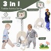 Costzon Toddler Basketball Hoop, 3-in-1 Sports Center with 5 Height Settings, Basketball Soccer Golf Set, Indoor/Outdoor Toy for Boys & Girls - 2 of 4