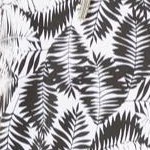 black and white graphic leaf