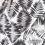 black and white graphic leaf
