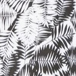 black and white graphic leaf