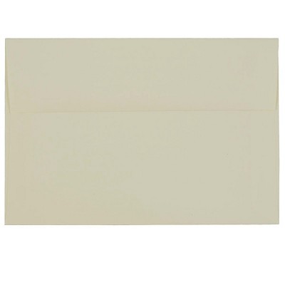 JAM Paper A8 Strathmore Invitation Envelopes 5.5 x 8.125 Ivory Laid 90810172