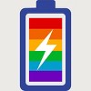 Adult Design By Humans Pride Charging Battery By PINHEAD66 T-Shirt - 2 of 2