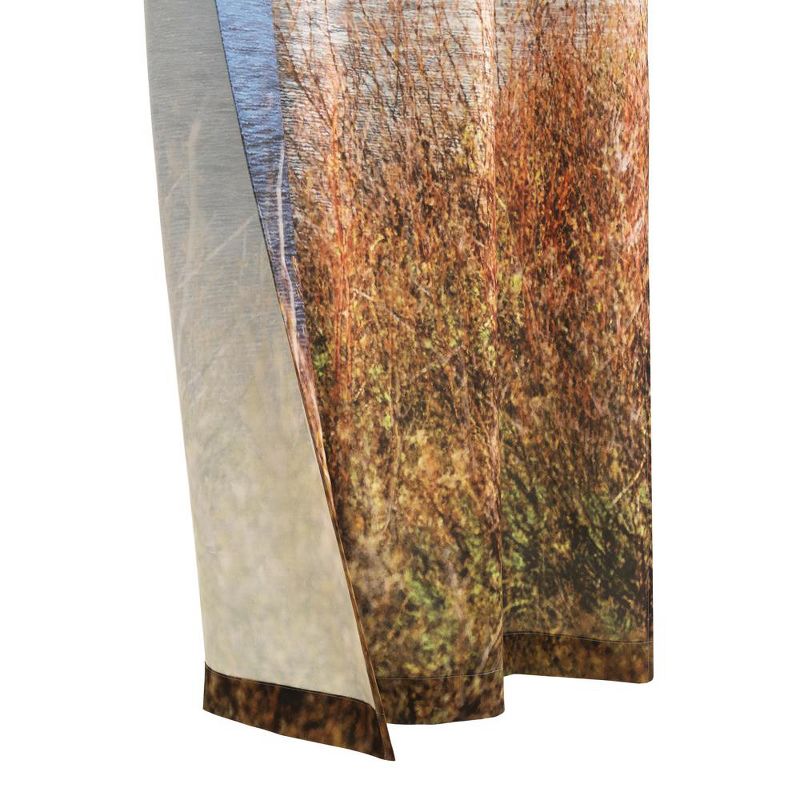 Habitat Photo Real Mountains Light Filtering Printed Mountain Lake Scene Pole Top Curtain Pair Each 38" x 84" Multicolor, 4 of 6