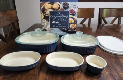 Corningware French Colors 6-Piece Bakeware Set, Cabernet