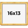 PosterPalooza | Minimalist Shadow Box Gold Picture Frame - UV Acrylic, Backing Board, Hanging Hardware - 2 of 4