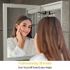 LED Medicine Cabinet with Mirror,Surface or Recessed Mount,Defogger,Memory Function,3-Color Lighting,USB&Outlet,Dimmer,and Storage Shelf - 2 of 4