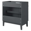 Modway Render 30" Particleboard and Laminate Bathroom Vanity Cabinet in Gray - 4 of 4