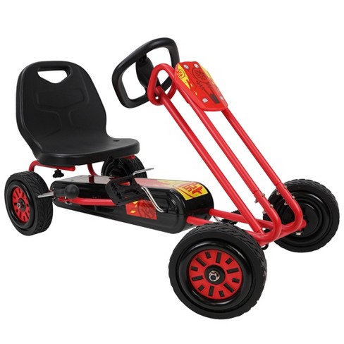 Rocket Pedal Go Kart W/ Ergonomic Adjustable Seat & Sharp Handling, Red - image 1 of 4