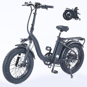 Electric Bike for Adults Folding Electric Bicycles with 500W Motor, 48V 13AH Battery, 7 Speed Adult Ebike for Mountain Beach Snow, Dark Gray - 1 of 4