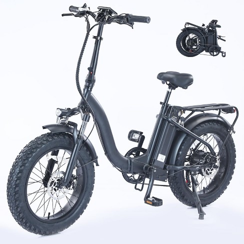 Electric Bike for Adults Folding Electric Bicycles with 500W Motor, 48V 13AH Battery, 7 Speed Adult Ebike for Mountain Beach Snow, Dark Gray - image 1 of 4