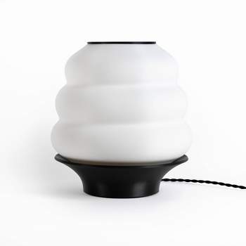 12" Honey Pot Minimalist Classic Plant-Based PLA 3D Printed Dimmable LED Table Lamp - JONATHAN Y