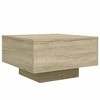 Clihome Modern Square Coffee Table with Textured Finish,Textured Center Table with Inviting Design for Cozy Living Spaces - 2 of 4