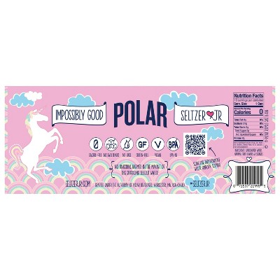 Polar Jrs Unicorn Kisses Sparkling Water - 10pk/7.5 fl oz