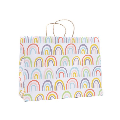 Large Recycled Paper Rainbow Gift Bag - Spritz™ : Target