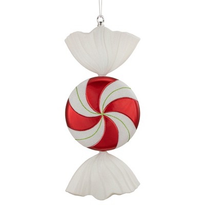 Northlight Peppermint Candy with Glitter Shatterproof Commercial Christmas Ornament - 18"