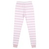 Rainbow Dreams Youth Girls Pink & White Striped Long Sleeve Shirt & Sleep Pants Set - 4 of 4