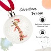 Royal Worcester Wrendale Designs Bauble, 2.6" Holiday Decoration Christmas Tree Ornament, Festive Bauble with Red Ribbon - 4 of 4