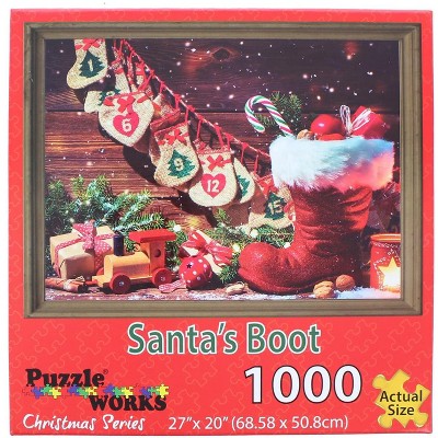 Puzzleworks Santas Boot 1000 Piece Jigsaw Puzzle