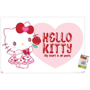 Trends International Hello Kitty: 25 Valentine's Day - Rose Unframed Wall Poster Prints - 1 of 4