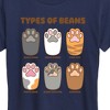 Women's - Instant Message - Types Of Cat Beans Short Sleeve Graphic T-Shirt - 2 of 4