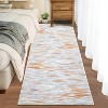 Indoor Decor Modern Abstract Striped Area Rugs for Living Room Bedroom Soft Machine Washable Low Pile Non Slip Foldable Floor Carpet - 2 of 4