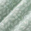 40"x63" Sun Zero Satti Embroidered Leaf 100% Blackout Grommet Curtain Panel Dusty Sage - 4 of 4