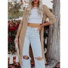 Clearlove Women's Ultra-Long Open Front Knit Duster with Side Vents Flowing Layering Essential for Transitional Seasons - 3 of 4