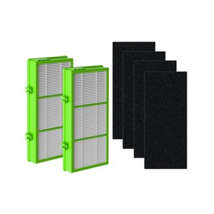 Nispira AER1 HAPF300AHD Allergan Remover Filters for Holmes Air Purifier HAPF300AH-U4R HAPF30AT HAP242-NUC, 2 HEPA 4 Carbon Booster Set - 1 of 4