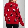 Coolmee Girls Christmas Long Sleeve Cable Knit Sweater Crew Neck Pullover Sweaters Kids Chunky Cute Jumper Tops - 4 of 4